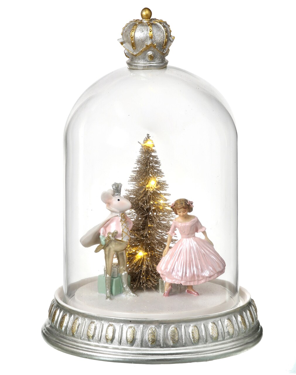 Contemporary Home Living 10" Glass LED Sweet Dreams Christmas Snow Globe